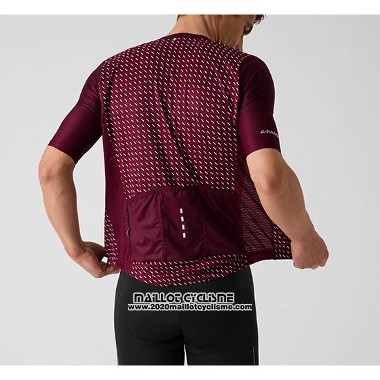 2019 Maillot Ciclismo La Passione Rouge Manches Courtes et Cuissard